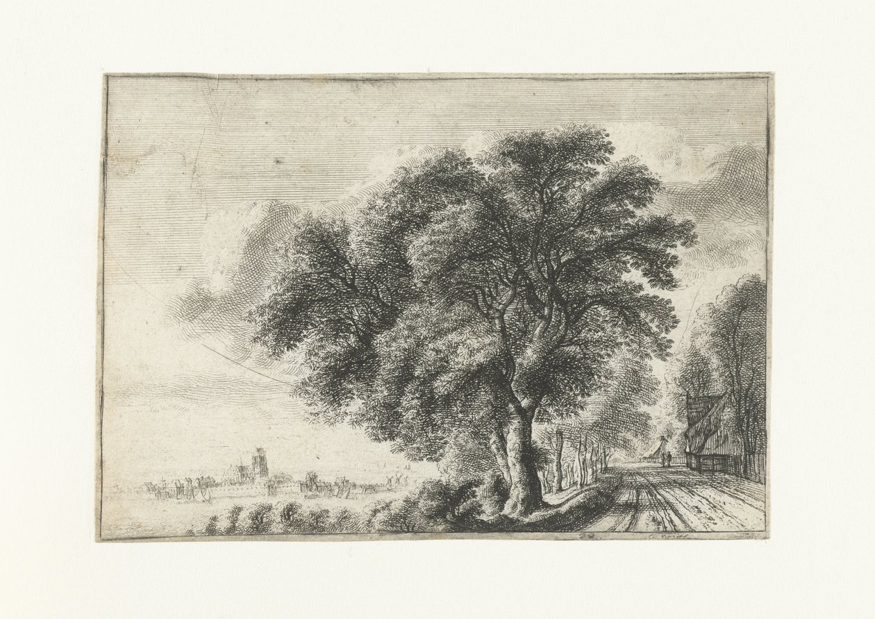 Landscape with a View of Dordrecht on the Left by Gilles Neyts