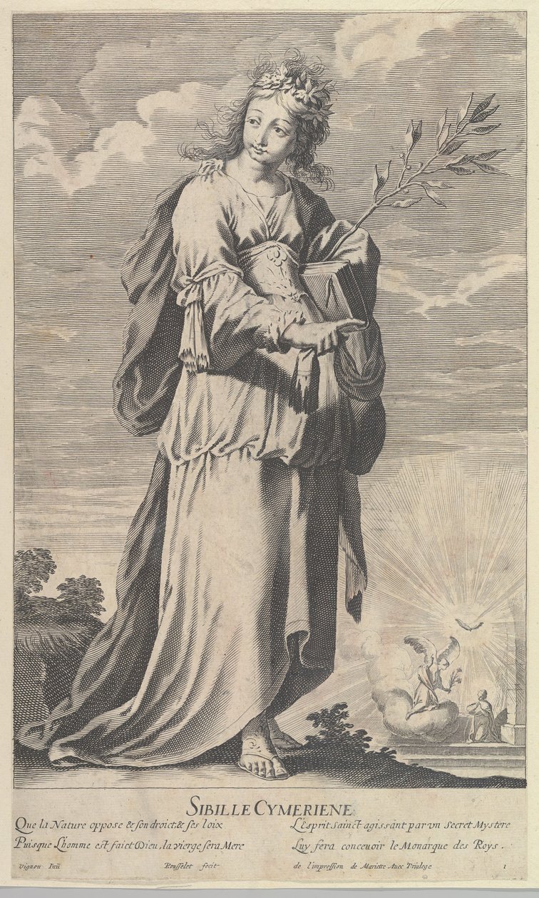 Sibylle Cimmérienne by Gilles Rousselet and Abraham Bosse