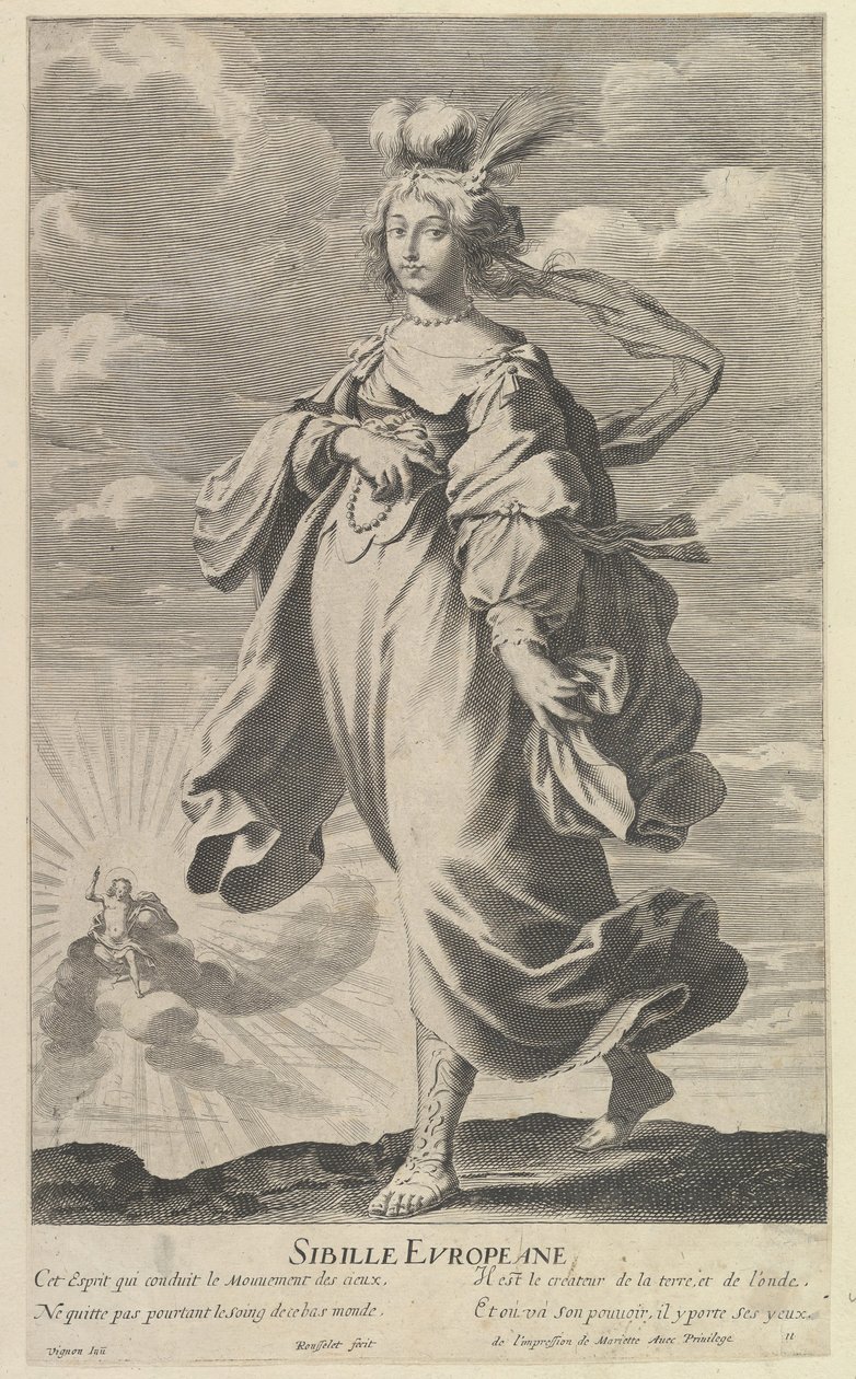 Sibylle Européenne by Gilles Rousselet and Abraham Bosse
