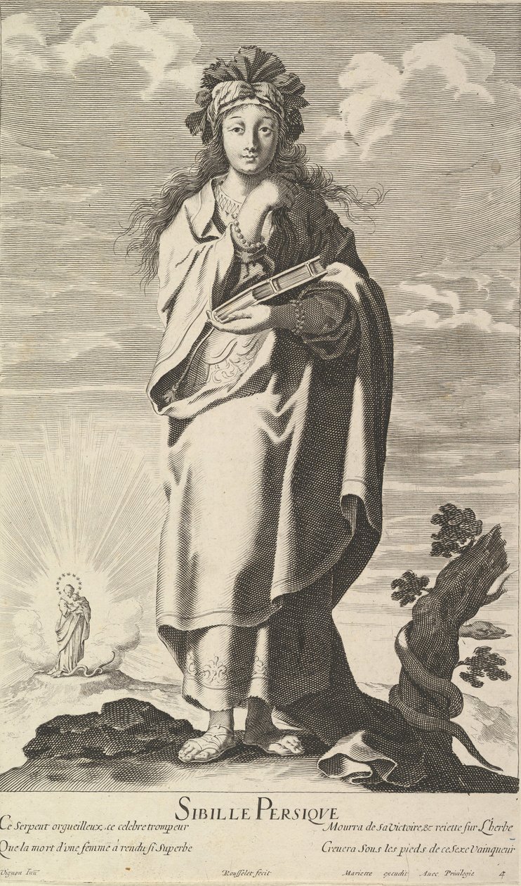Sibylle Persique, ca. 1635 by Gilles Rousselet and Abraham Bosse