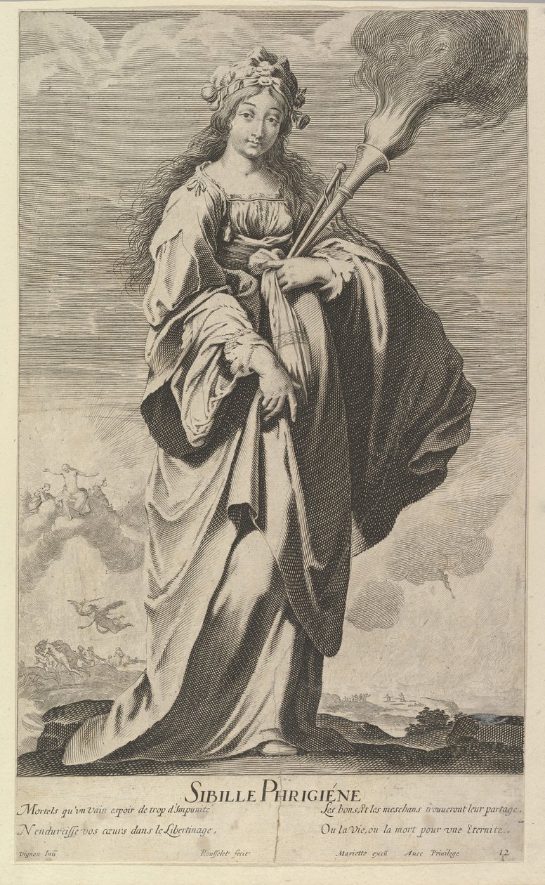 Sibylle Phrygienne by Gilles Rousselet and Abraham Bosse