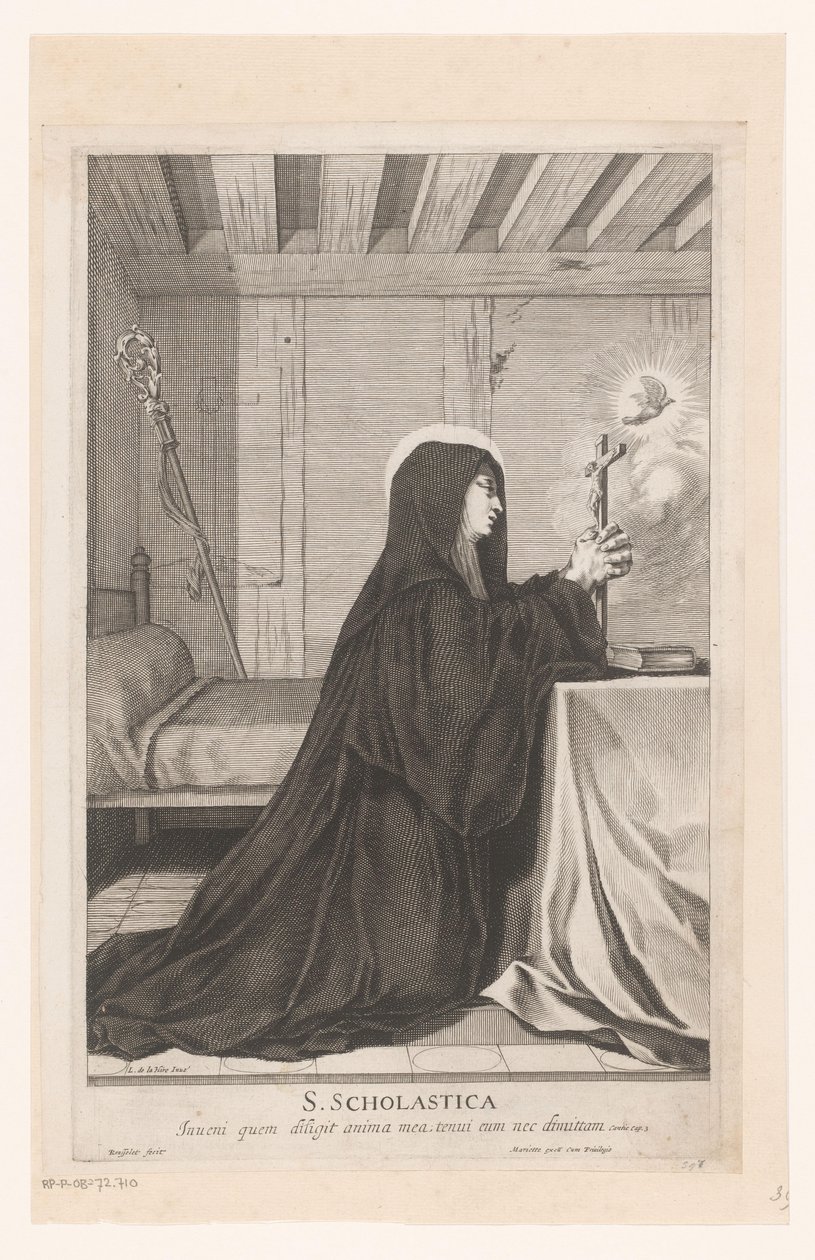Saint Scholastica by Gilles Rousselet