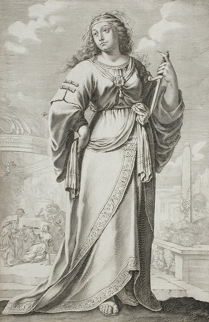 Lucretia (after Claude Vignon) by Gilles Rousselet