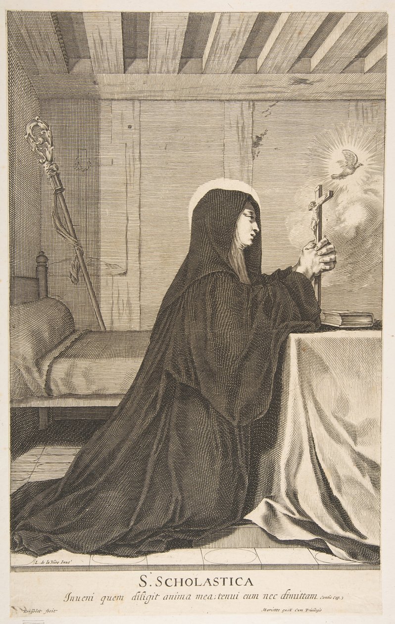 St. Scholastica by Gilles Rousselet