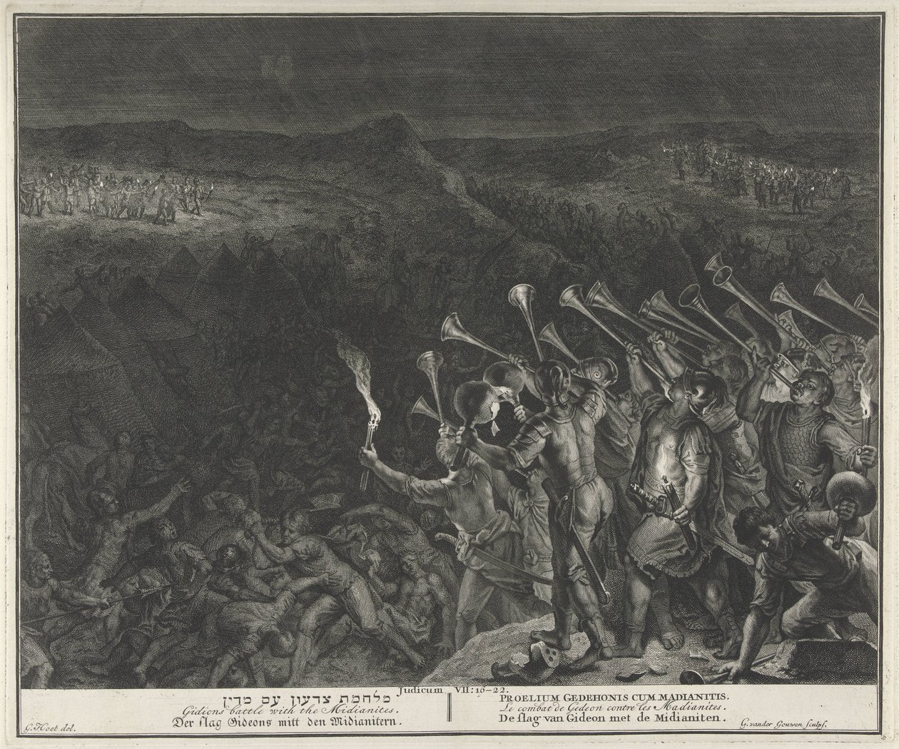 Battle Against the Midianites by Gilliam van der Gouwen