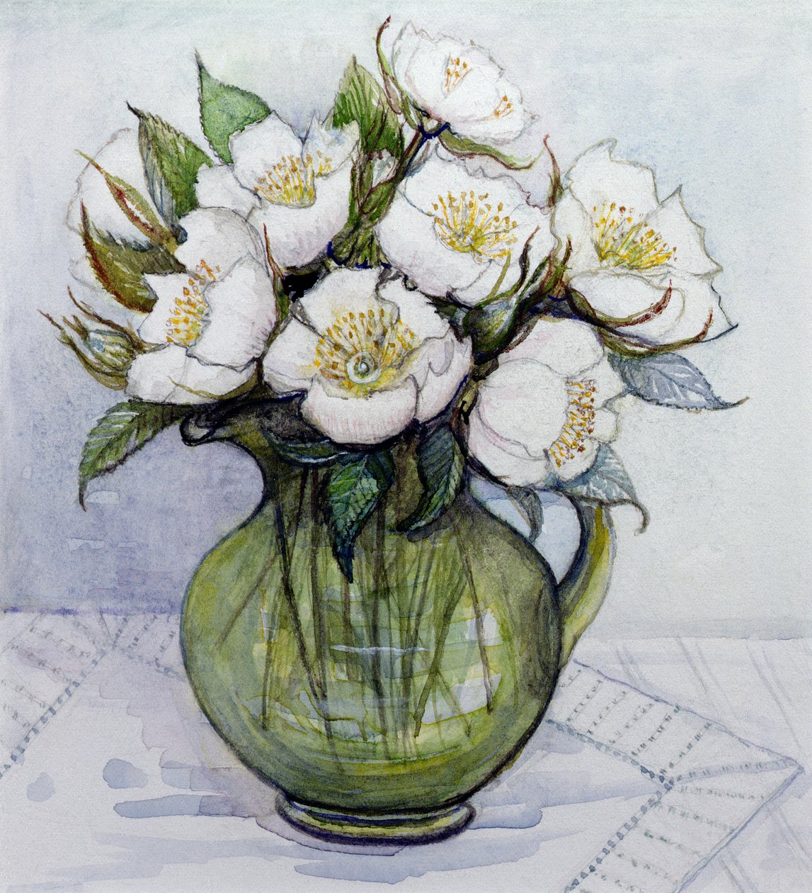Christmas Roses, 1984 by Gillian Lawson
