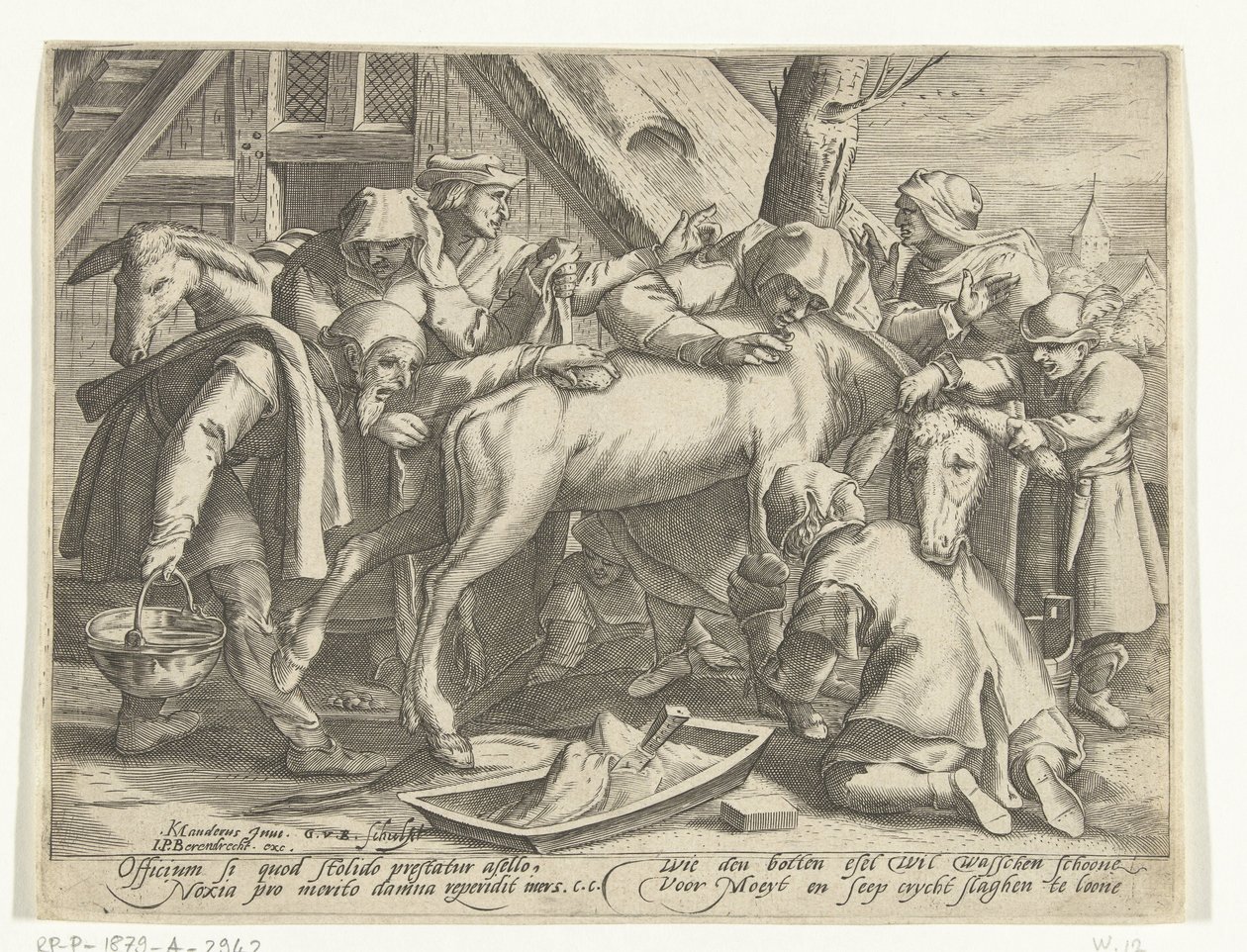 Washing the Donkey by Gillis van Breen