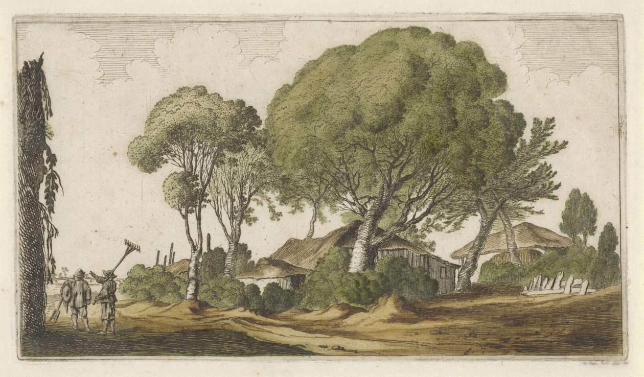 Farms Among Trees (Twelve Landscapes) by Gillis van Scheyndel (I)