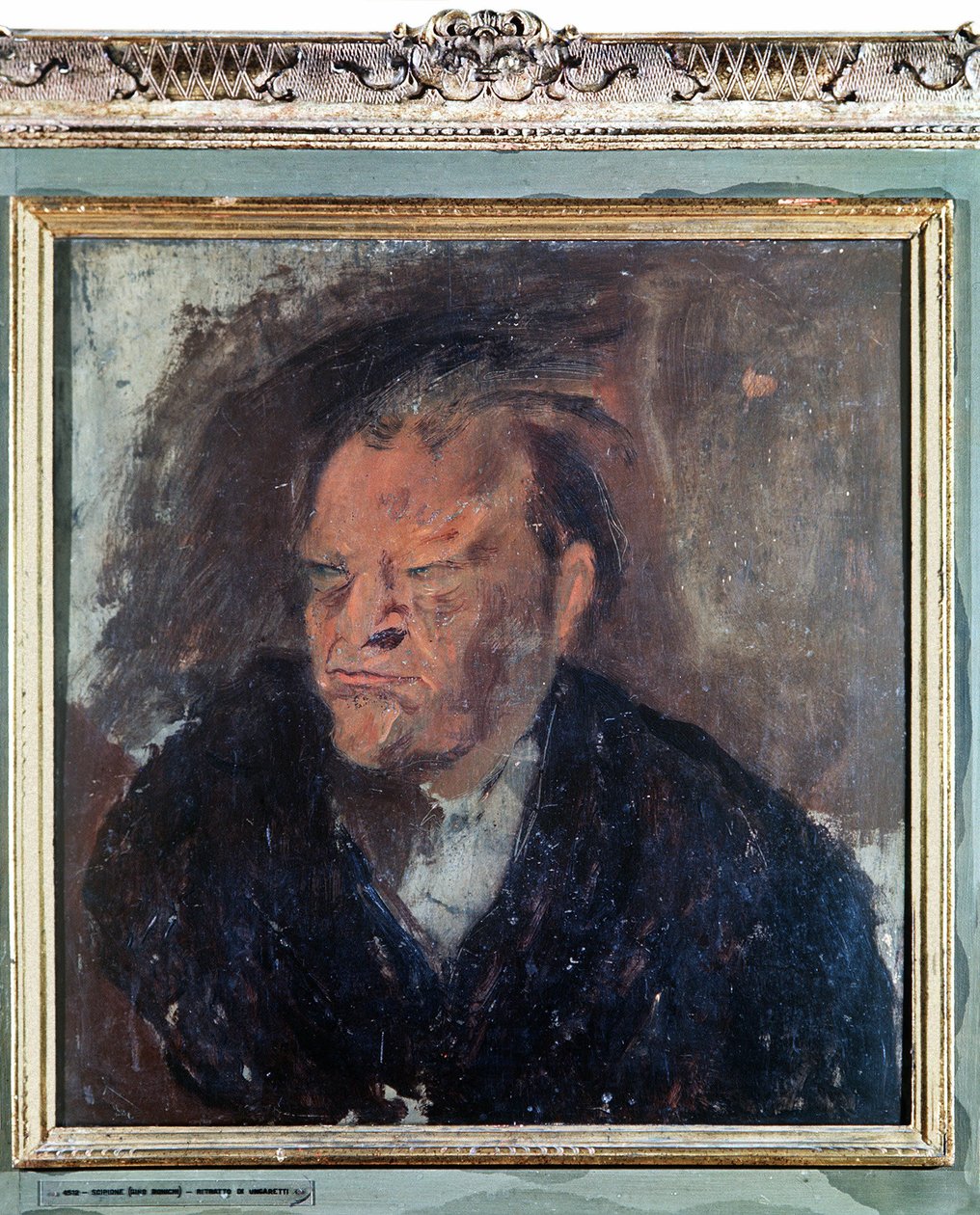 Portrait of the Italian poet Giuseppe Ungaretti by Gino (1904 33) Bonichi
