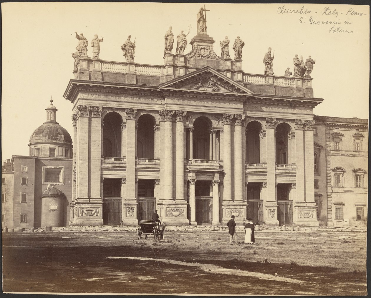 Facade of the Basilica of San Giovanni in Laterano, Rome by Gioacchino Altobelli