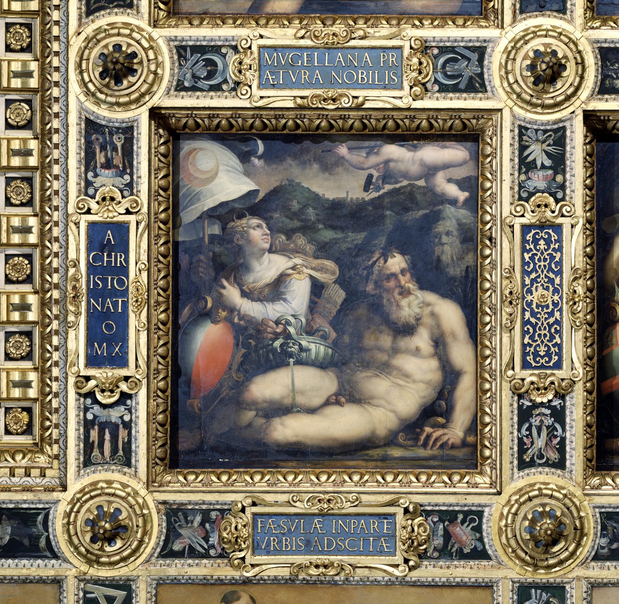 Allegory of the town of Fiesole from the ceiling of the Salone dei Cinquecento by Giorgio Vasari