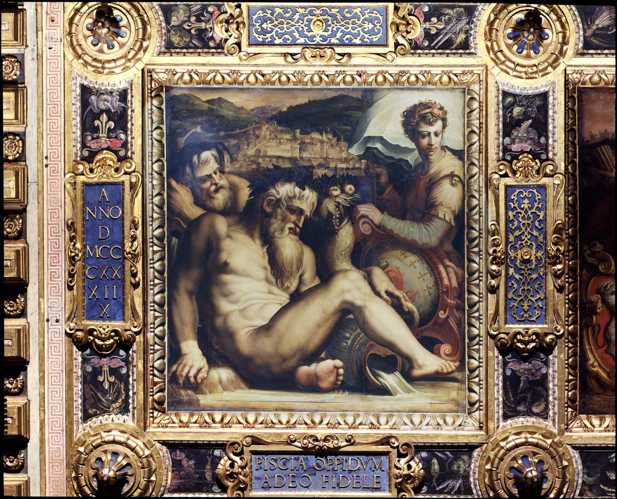 Allegory of the Town of Pescia from the Ceiling of the Salone dei Cinquecento, 1565 by Giorgio Vasari