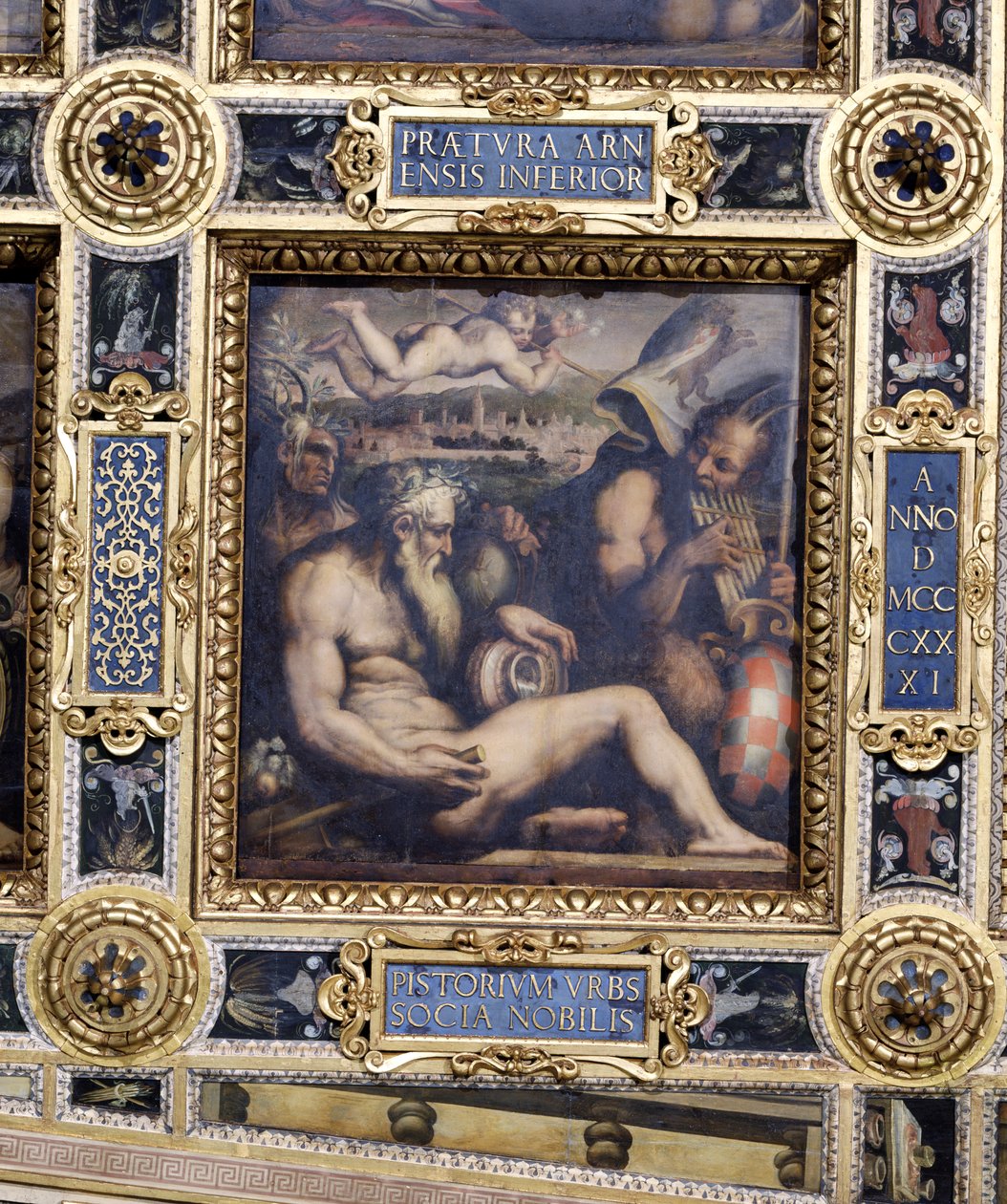 Allegory of the Town of Pistoia from the Ceiling of the Salone dei Cinquecento by Giorgio Vasari