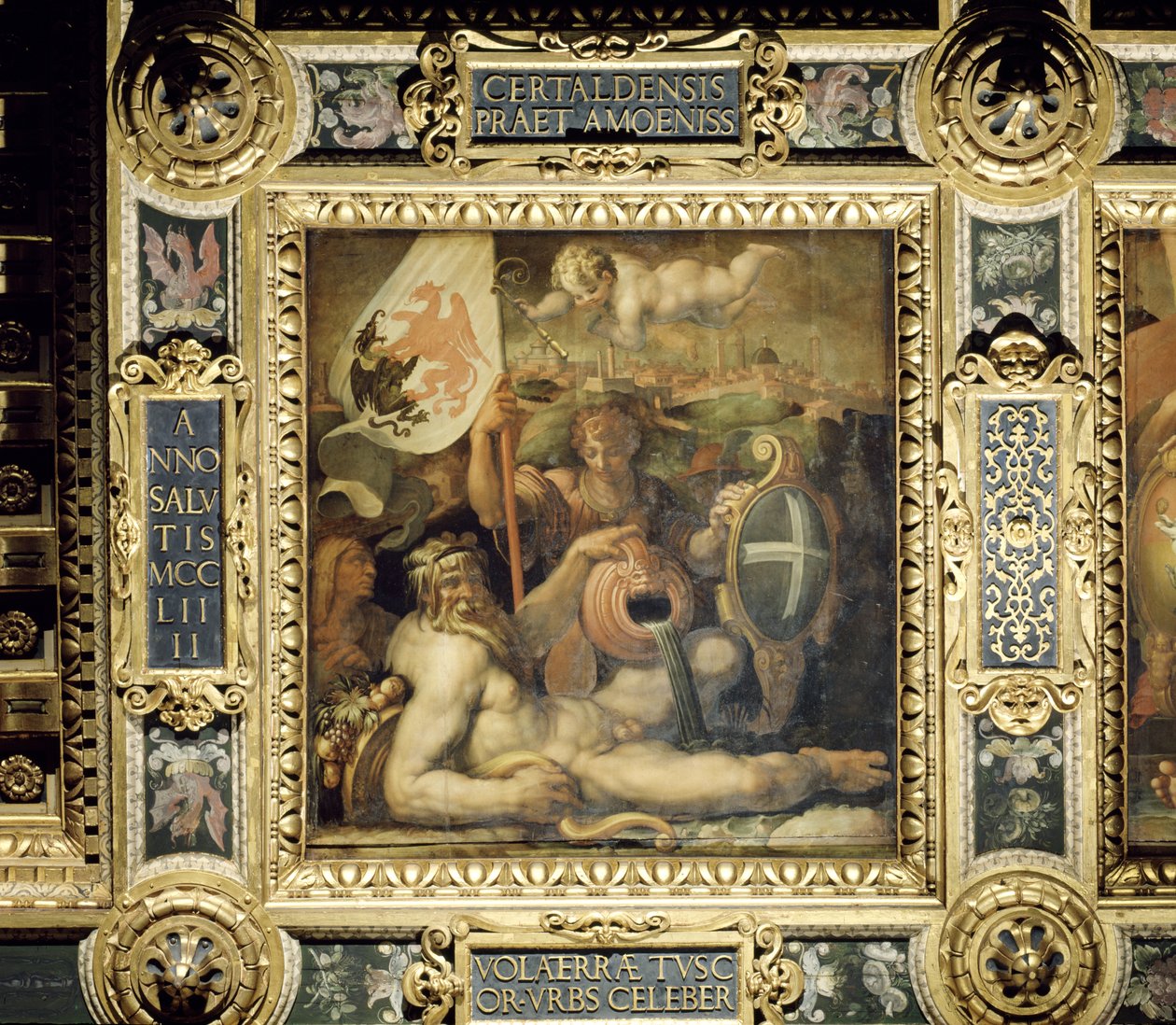 Allegory of the town of Volterra from the ceiling of the Salone dei Cinquecento, 1565 by Giorgio Vasari