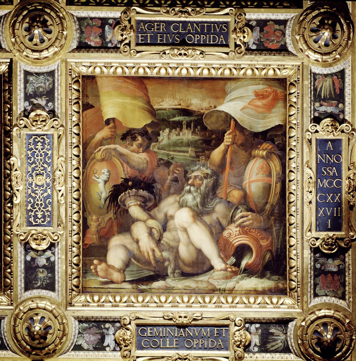 Allegory of the towns of San Gimignano and Colle Val d