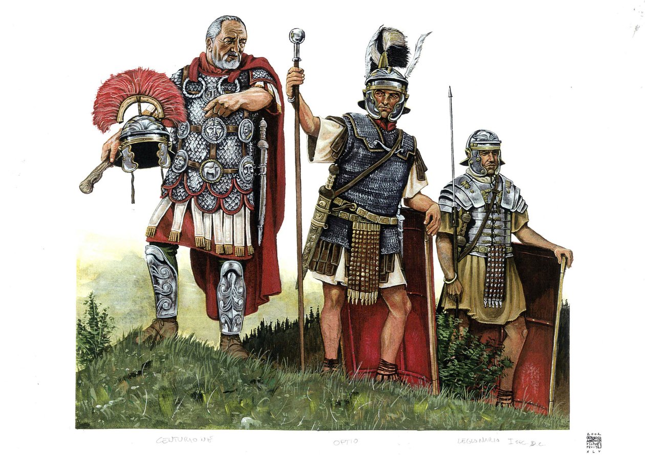 Ancient Rome: A Centurion, Optio, and a Legionary, 2nd Century by Giorgio Albertini