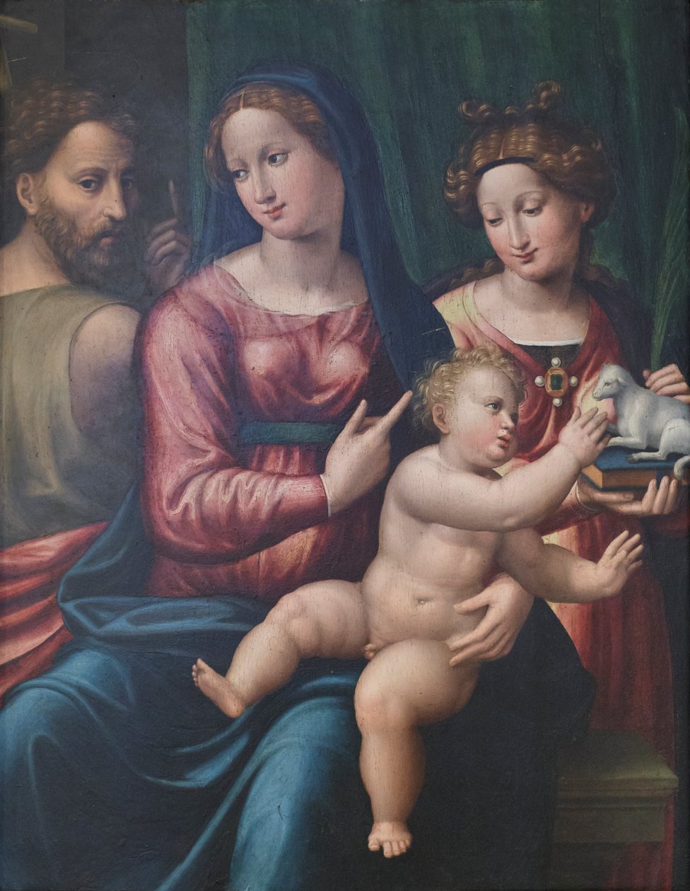 Madonna and Child, St John the Baptist and St Agnes by Giorgio Gandini del Grano