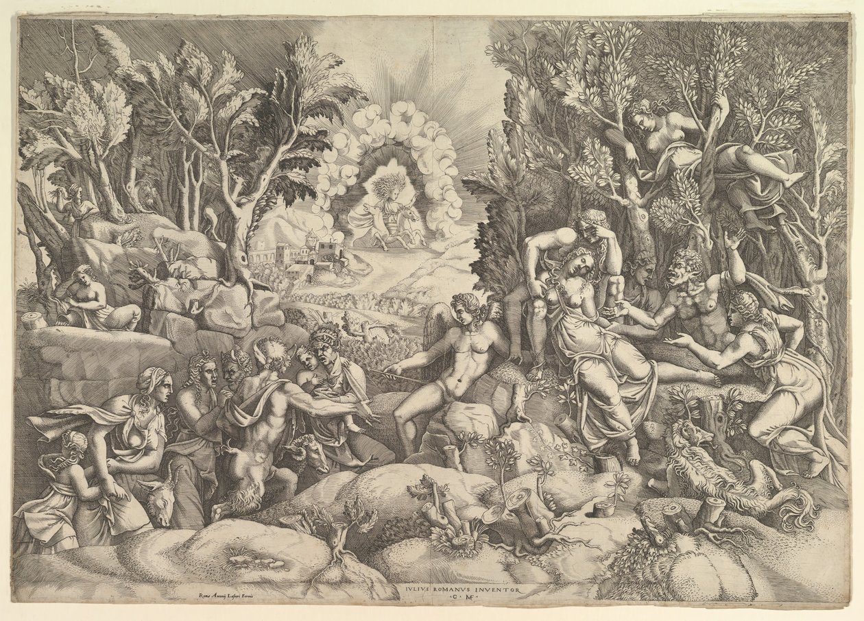The Death of Procris by Giorgio Ghisi