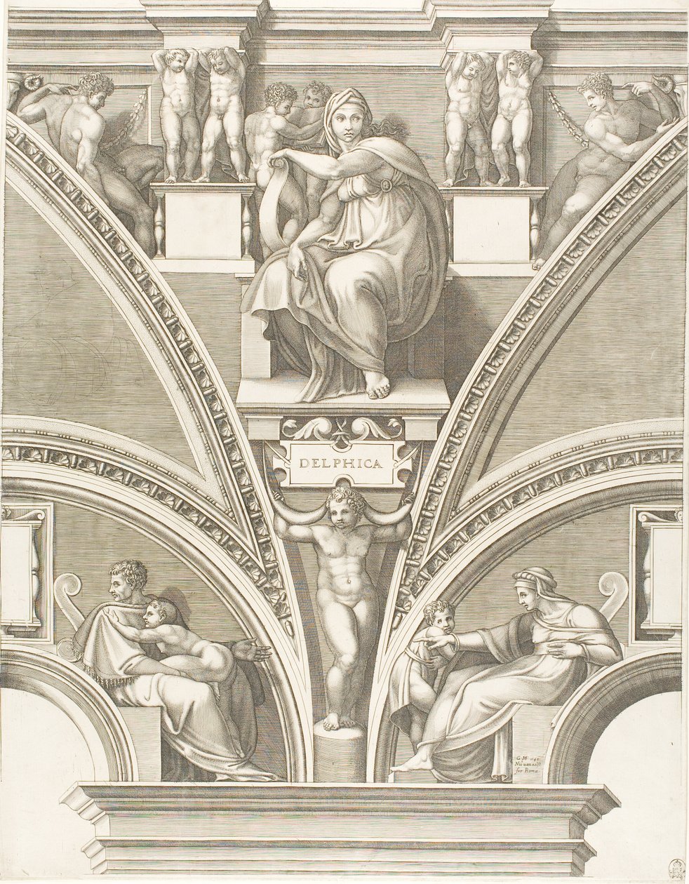 The Delphic Sibyl by Giorgio Ghisi