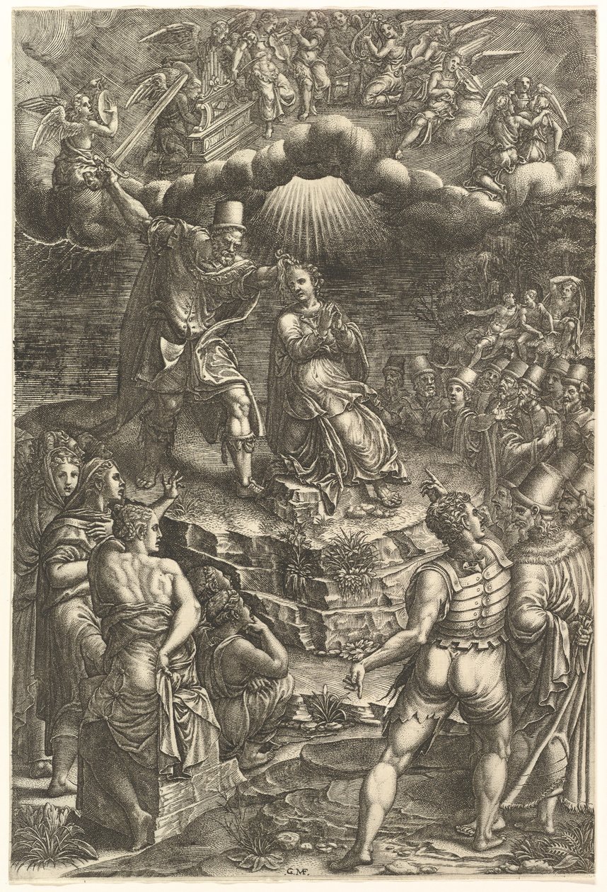 The Martyrdom of St. Barbara by Giorgio Ghisi