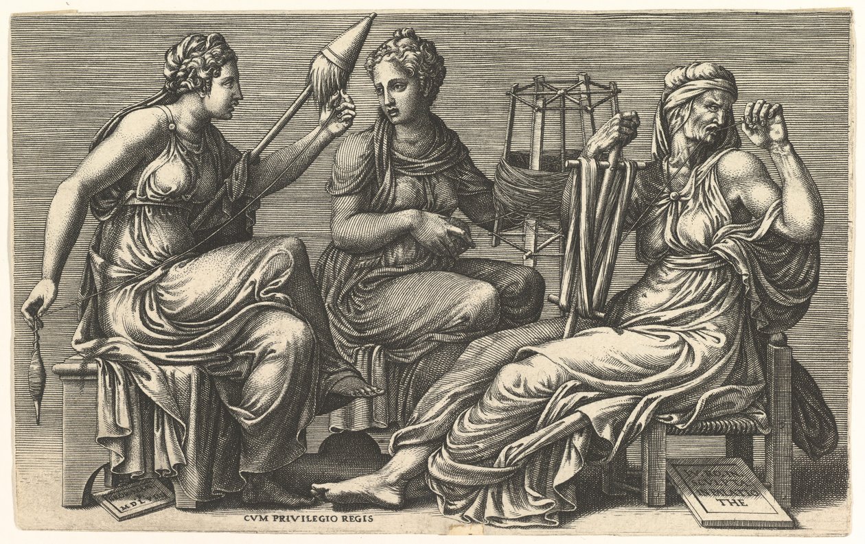 The Three Fates, 1558-59 by Giorgio Ghisi