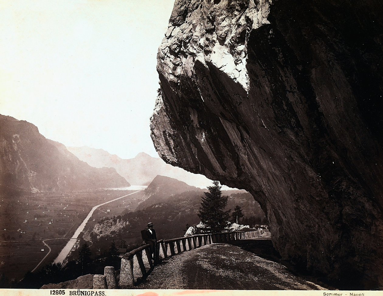 A road in the Brünigpass mountains, Switzerland by Giorgio Sommer