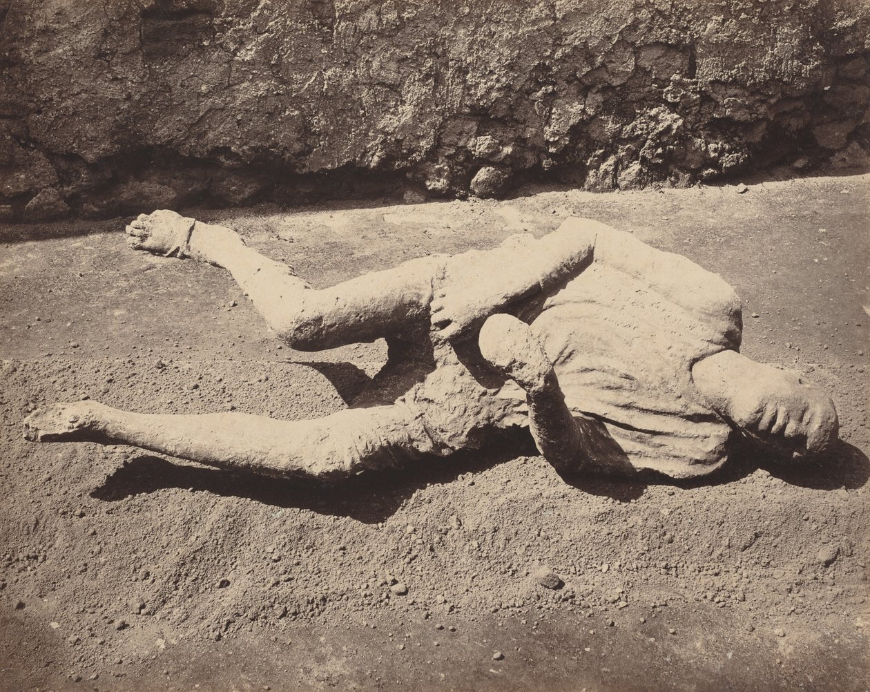 Human Cast, Pompeii, 1873 by Giorgio Sommer