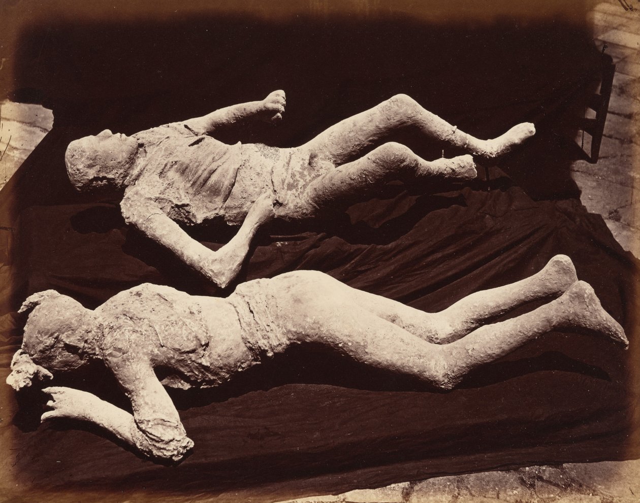 Human Casts, Pompeii, c. 1870 by Giorgio Sommer