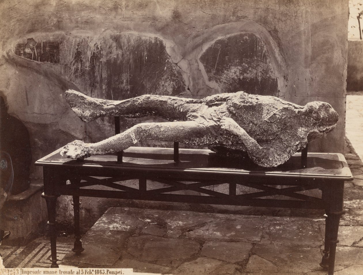 Human Cast, Pompeii by Giorgio Sommer