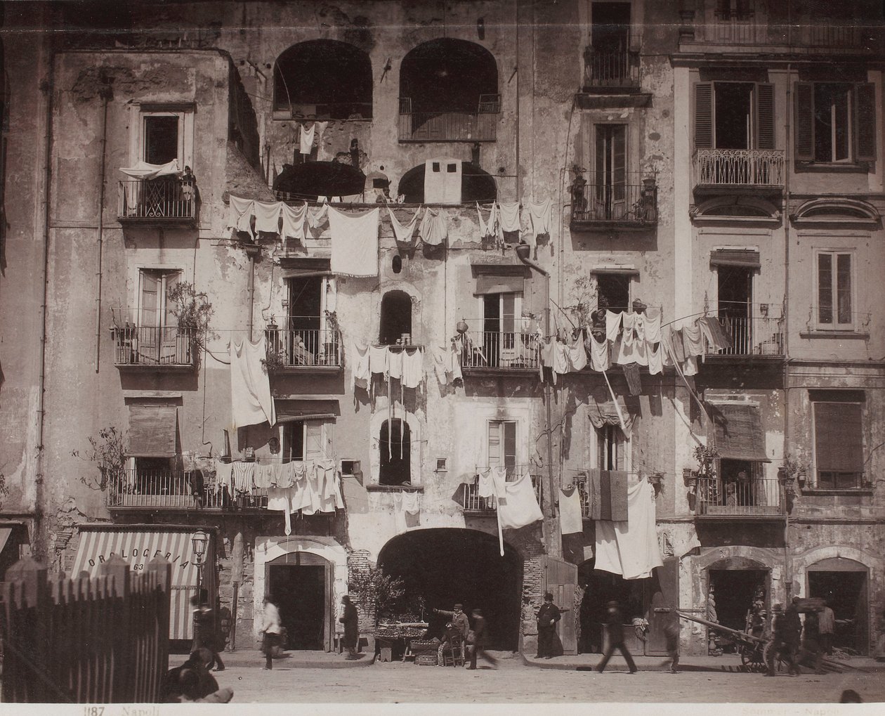 Naples [Building in Naples] by Giorgio Sommer