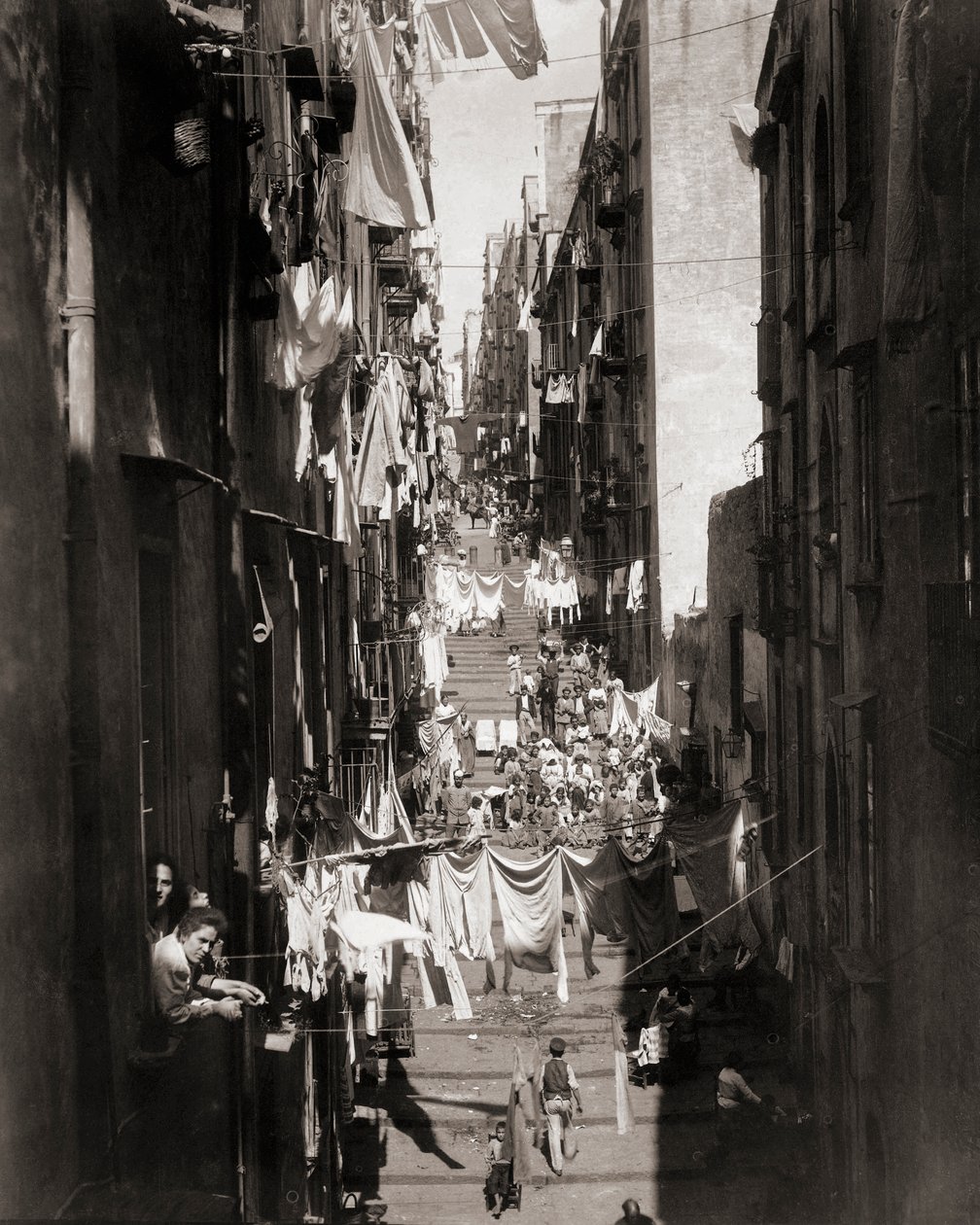 Street Scene, Naples, Italy by Giorgio Sommer