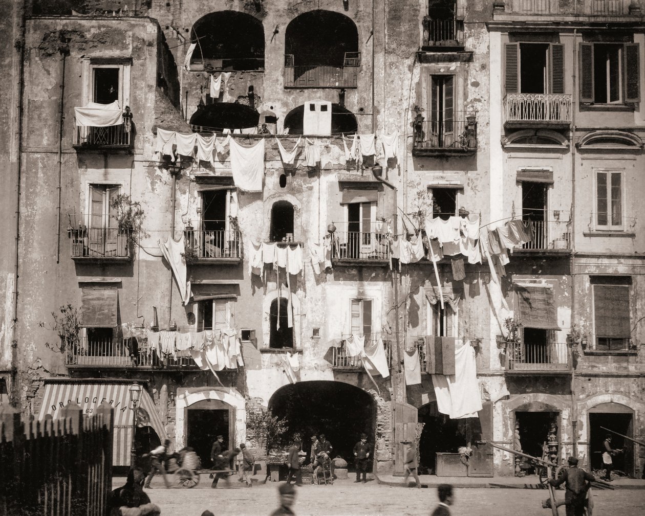 Street Scene, Naples, Italy by Giorgio Sommer