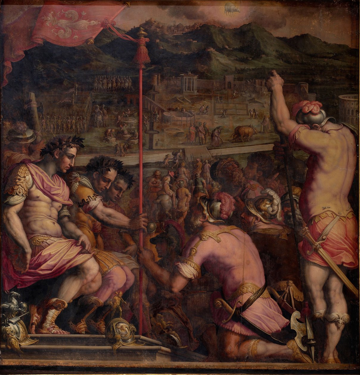Foundation of Florentia, a Roman Settlement, 1563-1565 by Giorgio Vasari