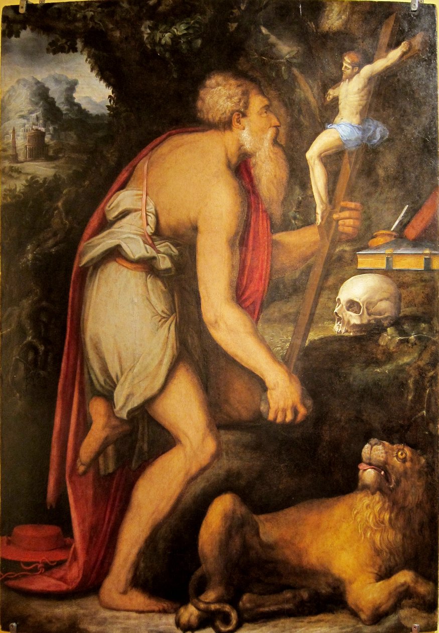 Saint Jerome in Meditation by Giorgio Vasari