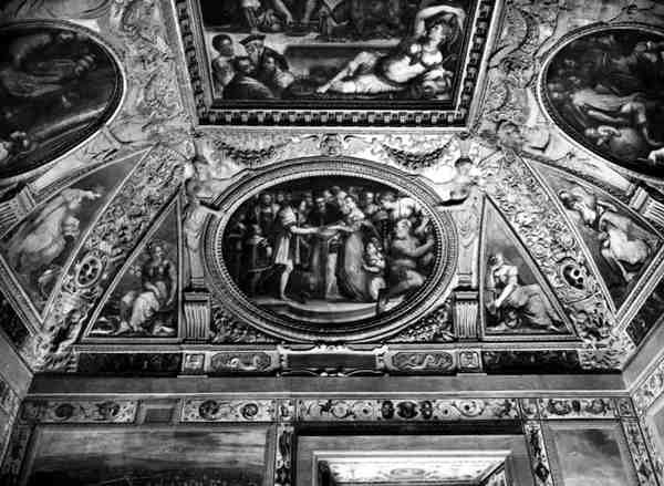 Pope Clement VII Marries Catherine de Medici with Henri II of France, from the Sala di Clemente VII by Giorgio Vasari