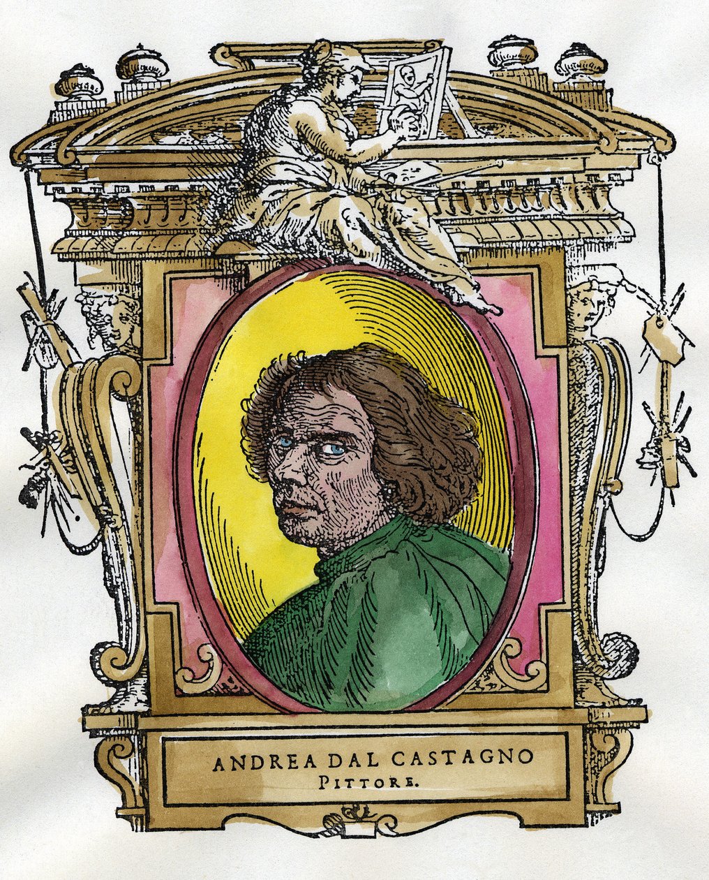 Portrait of the Painter Andrea Del Castagno by Giorgio Vasari