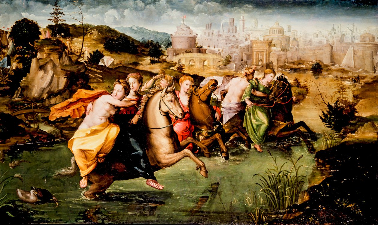 Crossing the Tiber by Giorgio di (1500 1559) Giovanni