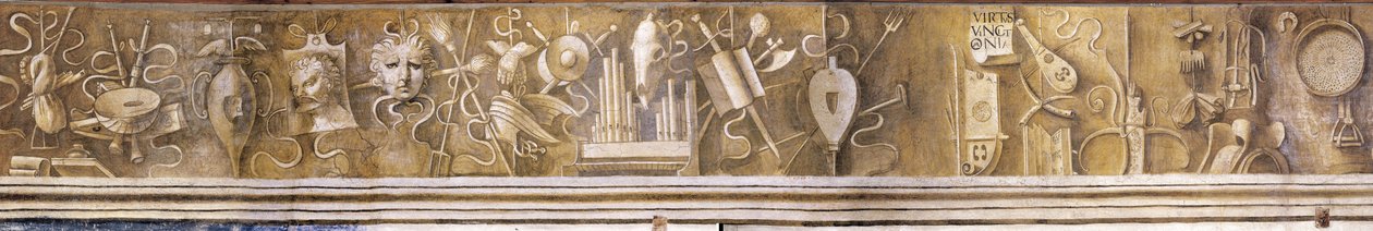 Arti liberali. Frieze in the Casa Pellizzari, c. 1500 by Giorgione da Castelfranco