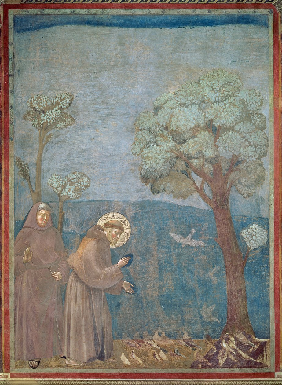 St. Francis Preaching to the Birds, 1297-99 by Giotto di Bondone