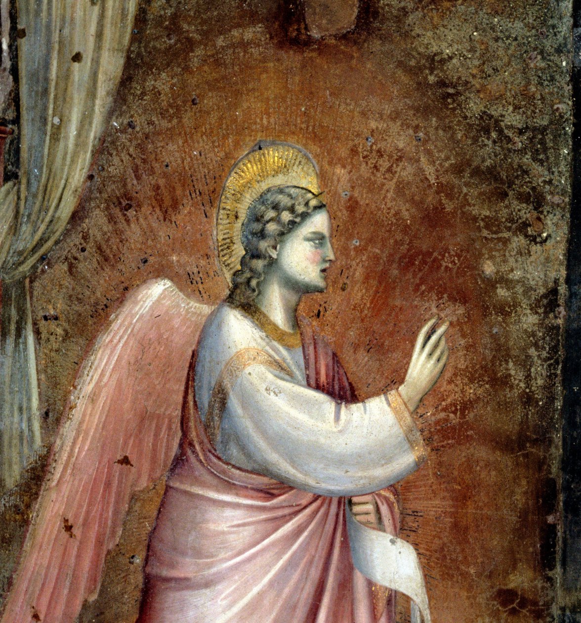 The Annunciation (detail) by Giotto di Bondone