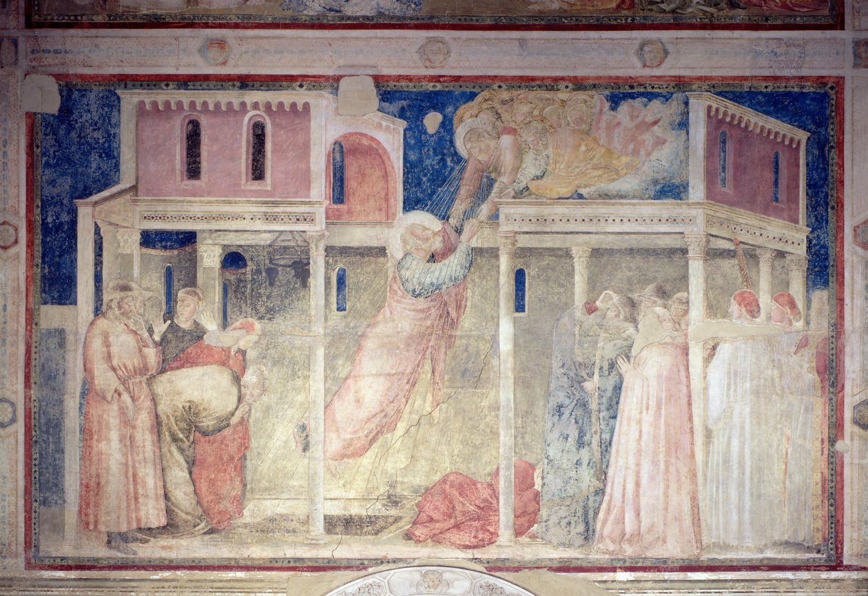 The Ascension of St. John the Evangelist, from the Peruzzi Chapel by Giotto di Bondone