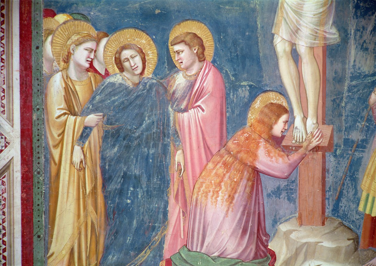 The Crucifixion (detail) by Giotto di Bondone