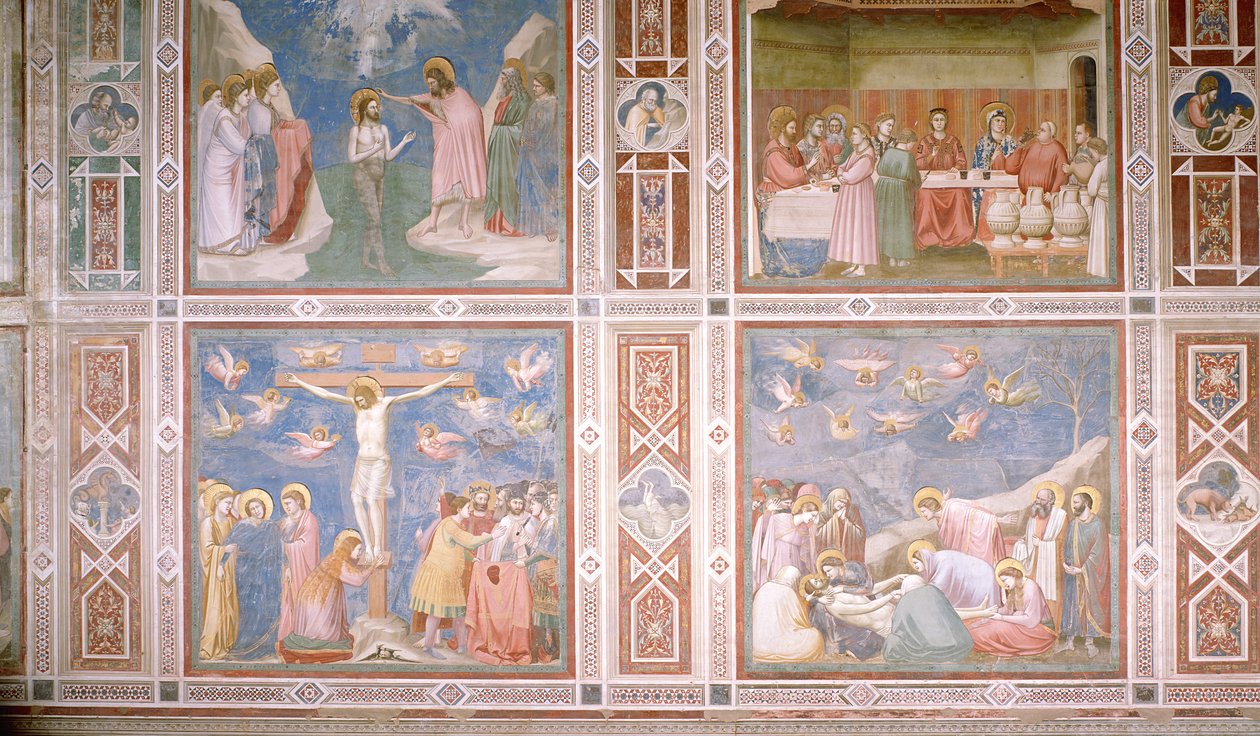 View of the Lower and Middle Registers of the North Wall, c.1305 (detail) by Giotto di Bondone