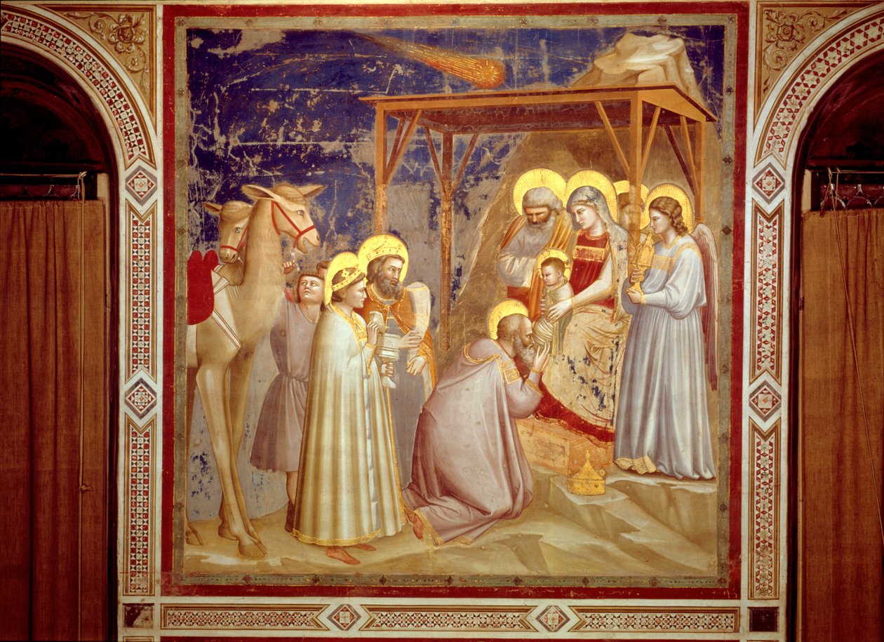 Adoration of the Magi, Chapel of the Scrovegni, Padua (c.1305) by Giotto (c.1266 1337)