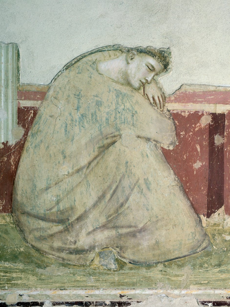 Apparition of St Francis to St Anthony (detail), Basilica of Santa Croce, Bardi Chapel, Florence by Giotto (c.1266 1337)