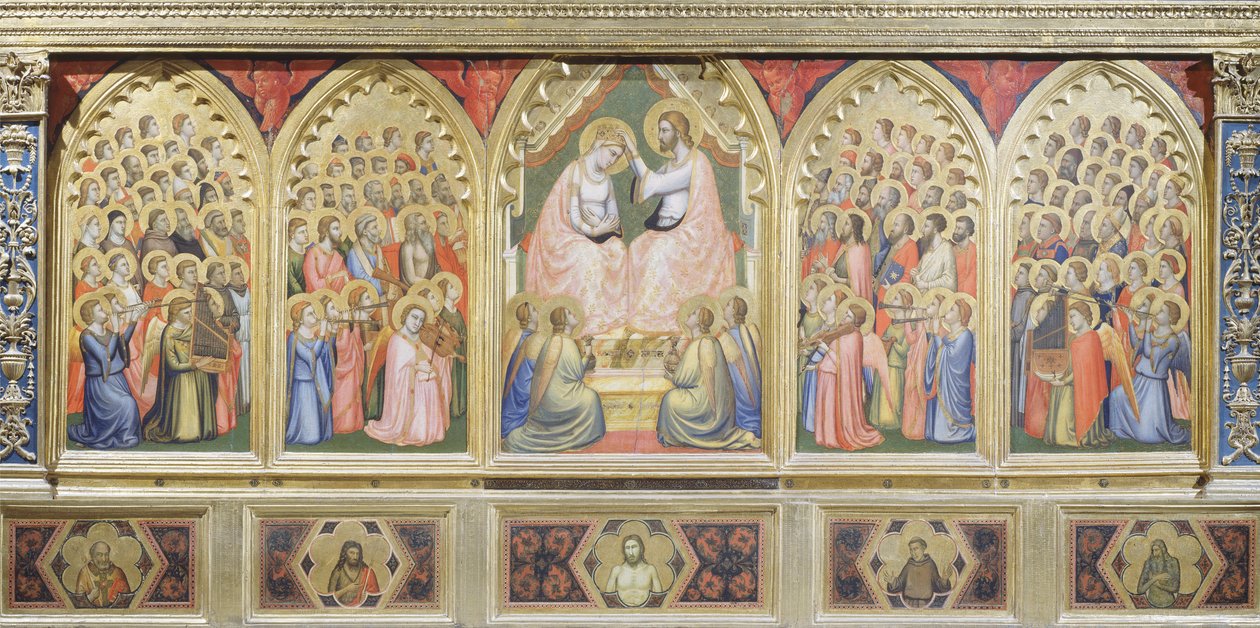 Coronation of Virgin by Giotto (c.1266 1337)