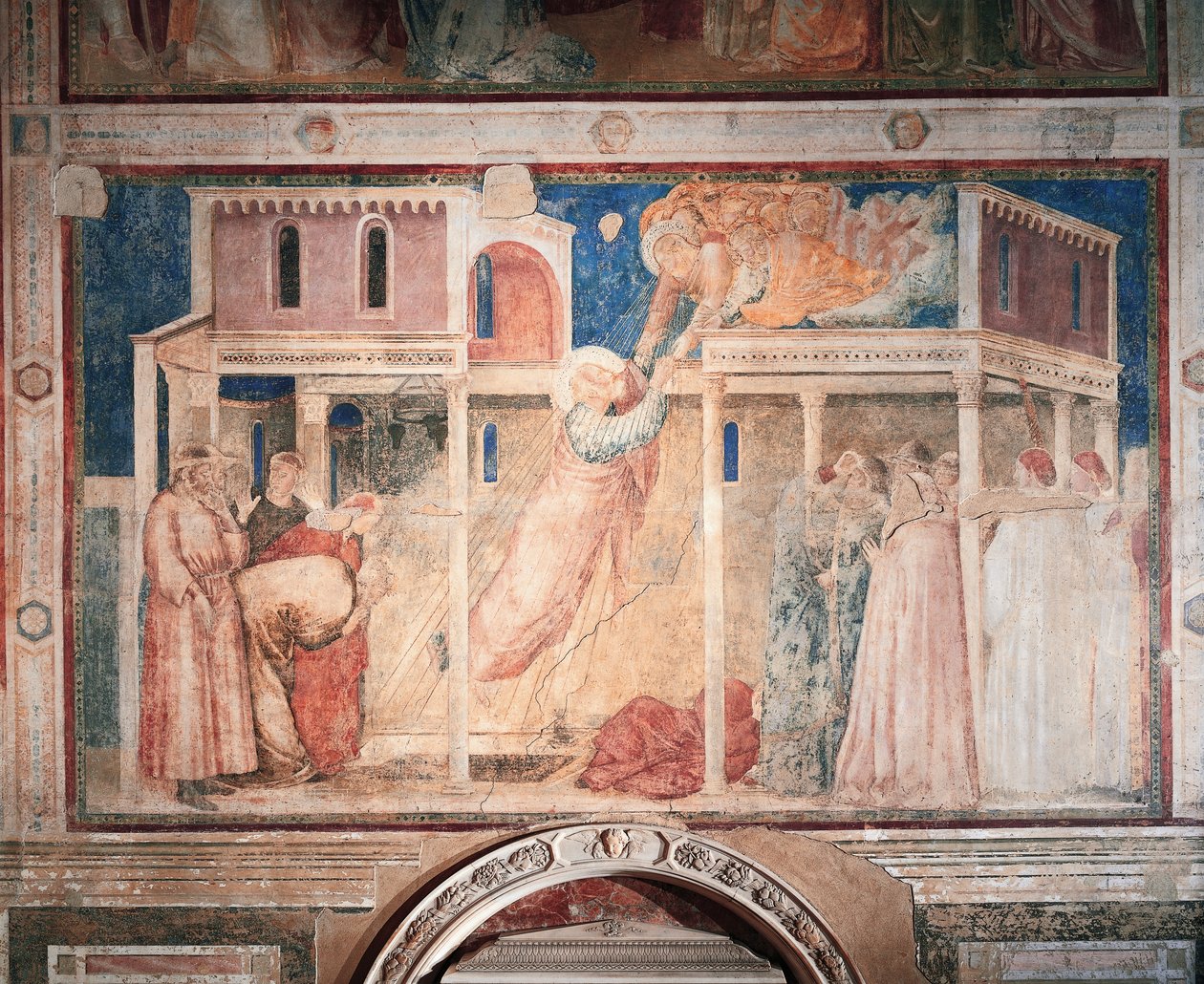 Stories of John Evangelist: Kidnapping (detail) by Giotto (c.1266 1337)