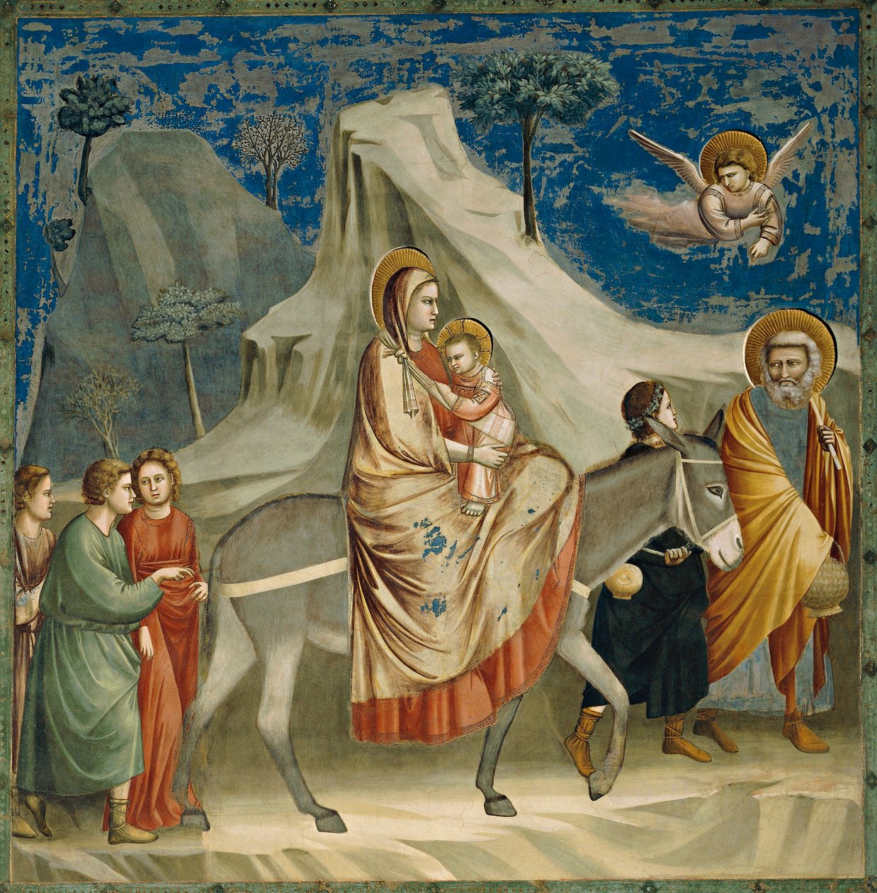 The Flight into Egypt (detail) by Giotto (c.1266 1337)