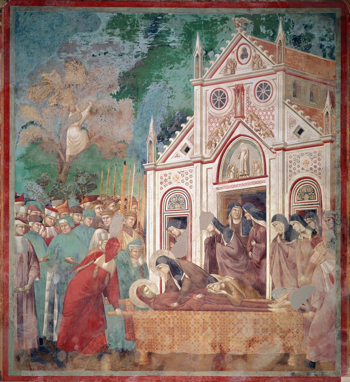 The funerary cortege of Saint Francis of Assisi by Giotto (c.1266 1337)