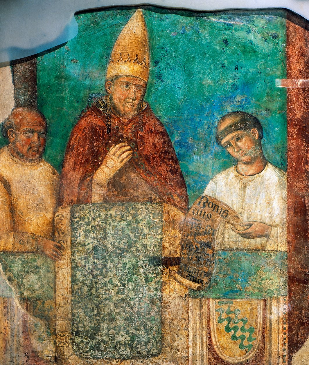 Boniface VIII announces Holy Year by Giotto (c.1266 1337)